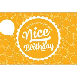Spiritales Zubehör "Nice Birthday" Grußkarte