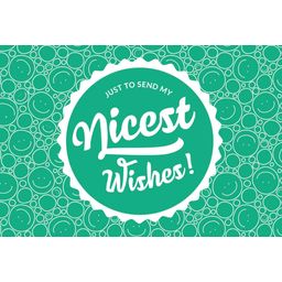 Spiritales Zubehör "Nicest Wishes" Grußkarte